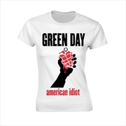 Buy Green Day - American Idiot Heart - White - SMALL