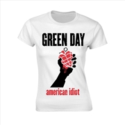 Buy Green Day - American Idiot Heart - White - XXL