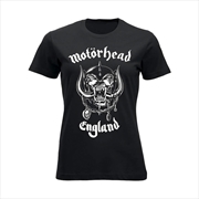 Buy Motorhead - England - Black - MEDIUM