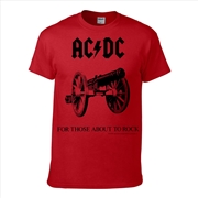 Buy AC/DC - For Those About To Rock - Red - SMALL
