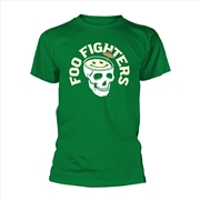 Buy Foo Fighters - Skull Cocktail - Green - SMALL