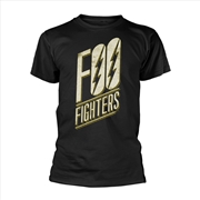 Buy Foo Fighters - Slanted Logo - Black - SMALL