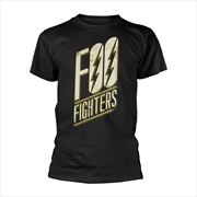 Buy Foo Fighters - Slanted Logo - Black - LARGE