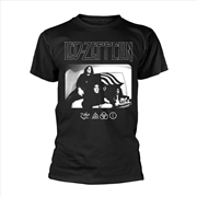 Buy Led Zeppelin - Icon Logo Photo - Black - MEDIUM