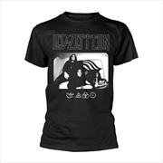 Buy Led Zeppelin - Icon Logo Photo - Black - LARGE
