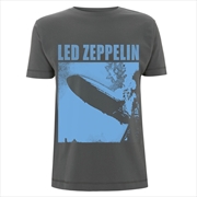 Buy Led Zeppelin - Lz1 Blue Cover - Grey - MEDIUM