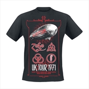 Buy Led Zeppelin - Uk Tour 1971 - Black - LARGE