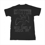 Buy Led Zeppelin - Usa 1977 - Black - XL