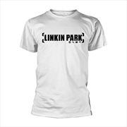 Buy Linkin Park - Bracket Logo - White - MEDIUM