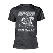 Buy Metallica - Cliff Burton Flag Retro - Grey - XL