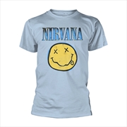 Buy Nirvana - Xerox Smiley - Blue - XXL