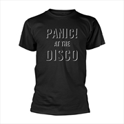 Buy Panic! At The Disco - Logo Shadow - Black - SMALL