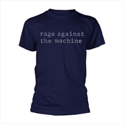 Buy Rage Against The Machine - Original Logo - Blue - XXL