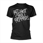 Buy Red Hot Chili Peppers - Black & White Logo - Black - XXL