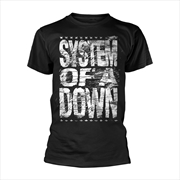 Buy System Of A Down - Distressed Logo - Black - SMALL