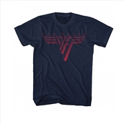 Buy Van Halen - Classic Red Logo - Blue - 4XL