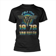Buy Van Halen - World Tour '78 - Black - 3XL