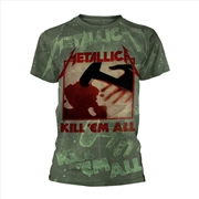 Buy Metallica - Kill 'Em All (All Over) - Green - XL
