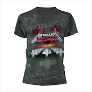 Buy Metallica - Master Of Puppets (All Over) - Grey - SMALL