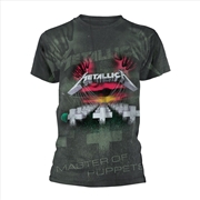 Buy Metallica - Master Of Puppets (All Over) - Grey - XL