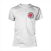 Buy Red Hot Chili Peppers - Worn Asterisk - White - SMALL