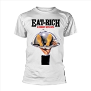 Buy Comic Strip Presents - Eat The Rich - White - LARGE