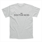 Buy Doctor Who - Logo - Grey - XXL