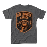 Buy Gas Monkey Garage - Shield - Grey - MEDIUM