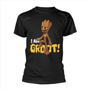 Buy Marvel Guardians Of The Galaxy Vol 2 - Groot - Bold - Black - LARGE