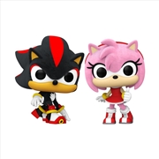 Buy Sonic - Shadow & Amy Rose US Exclusive Flocked Pop! 2-Pack [RS]