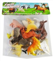 Buy 12pc Farm Animals In Bag