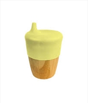 Buy 190ml bamboo cup with silicone sippy lid