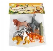 Buy 6pce Jungle Animals In Bag