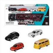 Buy Car Carrier With 4 Diecast Cars (SENT AT RANDOM)