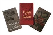 Buy Game of Thrones: Pocket Notebook Collection (Set of 3): House Words