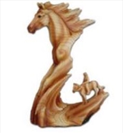 Buy Horse and Cowboy Resin Plaque