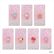 Buy Bt21 - Cherry Blossom Leather Patch Large Passport Cover Cooky