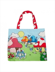 Buy Loungefly Smurfs - Village Life Canvas Tote