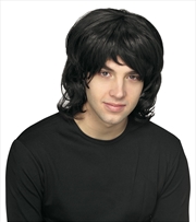 Buy 70's Black Shag Wig - Adult