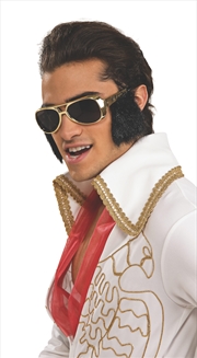 Buy Elvis Glasses With Attached Sideburns - Adult