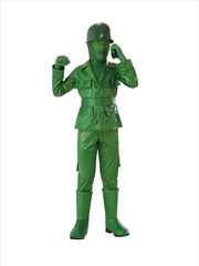 Buy Green Army Boy Costume - Size L