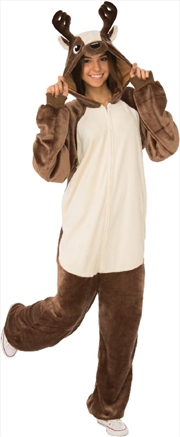 Buy Reindeer Furry Onesie Costume - Size L-Xl