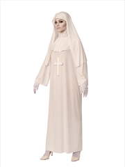 Buy White Nun Costume - Size Std