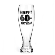 Buy 60th Birthday Pilsner Glass