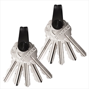 Buy KeySmart Mini - Compact Minimalist Expandable Key Holder (Up to 5 Keys) - Black - 2 Pack