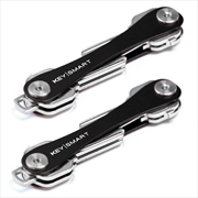 Buy KeySmart Orginal - Compact Key Holder and Keychain Organiser (Up to 8 Keys) - Black - 2 Pack