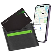 Buy KeySmart SmartCard - Rechargeable Thin Wallet Tracker Card, Works with Apple Find My App - Black