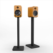 Buy Kanto YU4 140W Powered Bookshelf Speakers with Bluetooth® and Phono Preamp - Pair, Bamboo with SP26P