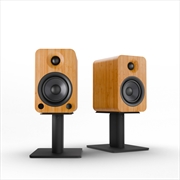 Buy Kanto YU4 140W Powered Bookshelf Speakers with Bluetooth® and Phono Preamp - Pair, Bamboo with SP6HD