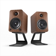 Buy Kanto YU4 140W Powered Bookshelf Speakers with Bluetooth® and Phono Preamp - Pair, Walnut with SE4 B